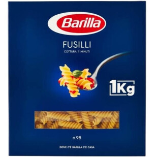 Изделия макаронные Barilla Фузилли №98, 1кг (8076800105988)
