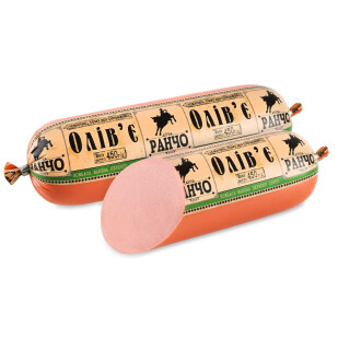 Ковбаса Ранчо Олів'є варена п/а 1г, 450г (4823079001220)