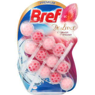 Блок для унітазу Bref DeLuxe Ніжна магнолія, 3*50г (9000101417258)