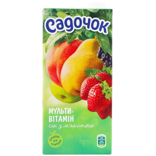 Сік Садочок мультивітамін, 0,95л (4823063107273)