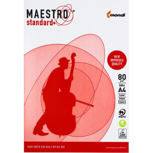Папір офісний Maestro Standard+ A4 80г/м2 500 листів, шт (9003974459028)