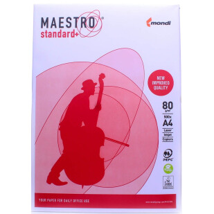 Папір офісний Maestro Standard+ A4 80г/м2 500лис, шт (9003974459028)