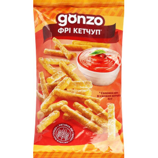 Соломка фрі Gonzo зі смаком кетчупу, 40г (4820051241001)