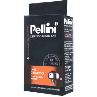 Кофе молотый Pellini Gusto Bar натуральный жареный, 250г (8001685122393)