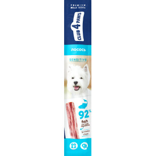 Лакомство для собак Club 4 Paws Мясная палочка лосось, 12г (4820083908224)