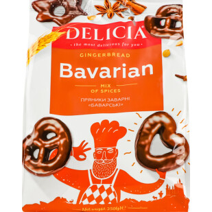 Пряники Delicia Баварские заварные, 250г (4820167919269)