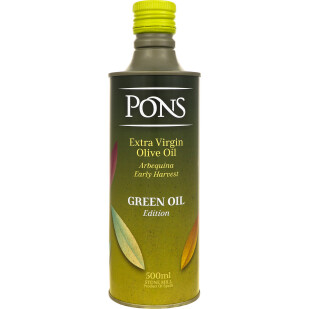 Масло оливковое Pons Green Oil EV, 500мл (8429671360992)