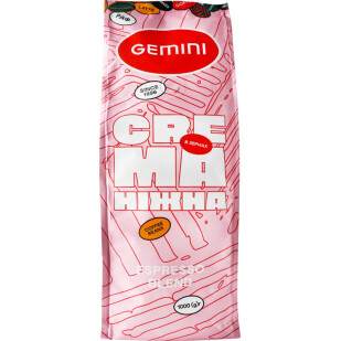 Кофе в зернах Gemini Crema Grains, 1000г (4820156430966)