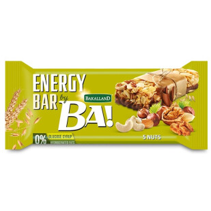 Батончик Ba! злаковий горіхи-какао, 40г (5900749610926)