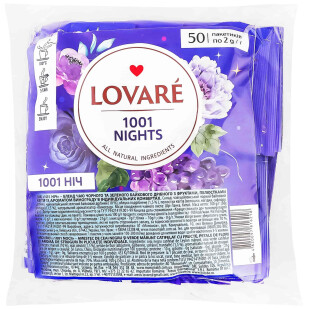 Чай черный Lovare 1001 Nights, 50*2г (4820097816218)