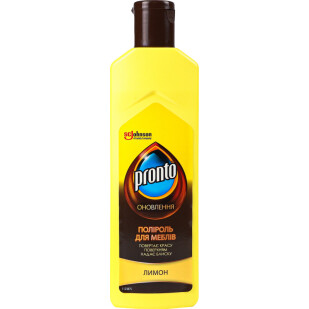 Крем-полироль для мебели Pronto Лимон, 300мл (4823002000511)