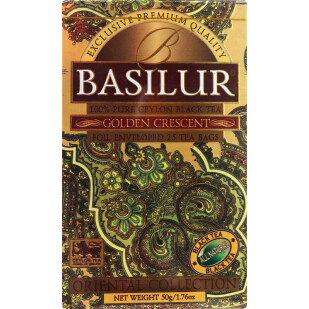 Чай чорний Basilur Oriental Golden crescent, 25*2г (4792252916456)