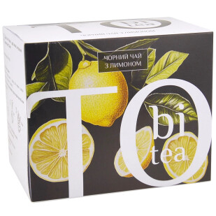 Чай черный Tobi с лимоном, 20*2,5г