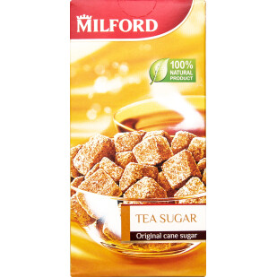 Сахар тростниковый Milford рафинад, 500г (4002221004658)