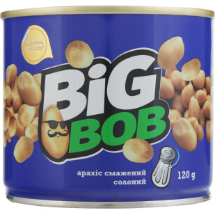 Арахис Big Bob жареный соленый ж/б, 120г (4820182063169)