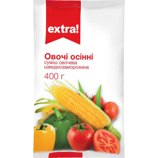Смесь овощная Extra! Осенние овощи быстрозамороженная, 400г (4824034027927)