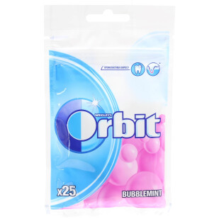Резинка жевательная Orbit Bubblemint, 35г (4009900507448)