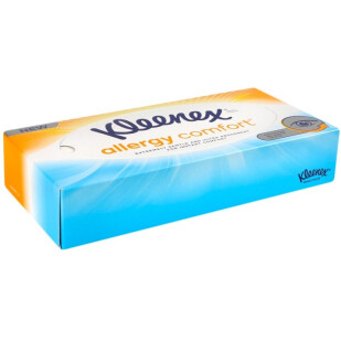 Серветки паперові Kleenex Allergy Comfort 3-шарові, 56шт (5029053577210)