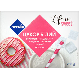Сахар Премія белый пресованный, 750г (4823096402499)
