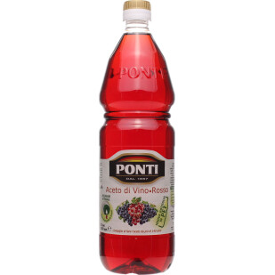 Уксус Ponti из красного вина, 1л (8001010031215)