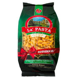 Изделия макаронные La Pasta суповые рожки, 400г (4820211661472)