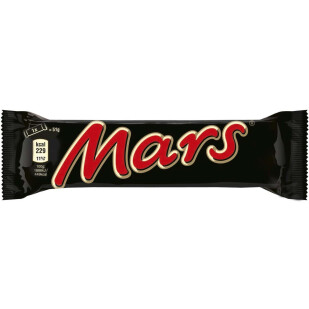 Батончик Mars с нугой и карамелью в молочном шоколаде, 51г (5000159502931)