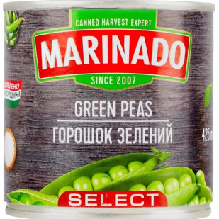 Горошек Маринадо Select зеленый, 420г (4820078571136)