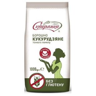 Мука Сквирянка кукурузная без глютена, 1кг (4820006011437)