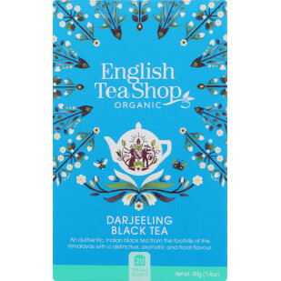 Чай чорний English Tea Shop Darjeeling органічний, 25*2г (0680275040187)