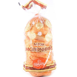 Батон Рум'янець Молочний нарізаний 450г (4820062050432)