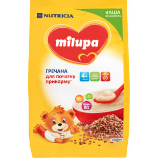 Каша гречневая Milupa безмолочная сухая, 170г (5900852039003)