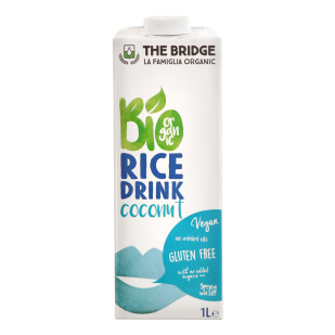 Напій рисовий The Bridge з кокосом органічний 3%, 1л (8019428007173)