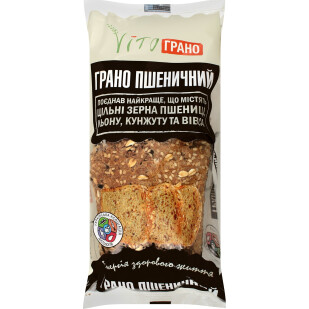 Хлеб VitoГрано цельнозерновой пшеничный, 300г (4820212330032)