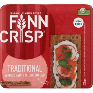 Хлібці Finn Crisp Traditional традиційні житні, 200г (6410500098270)
