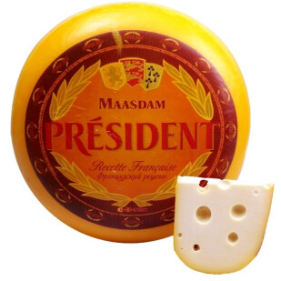 Сыр President Мааздам, кг                    