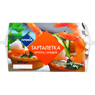 Печенье песочное тарталетка Премія круглая средняя, 300г (4823096407814)
