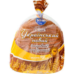 Хліб Куліничі Український подовий нарізний, 950г (4820153871076)
