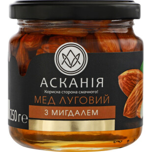 Мед Асканія Луговий з мигдалем, 250г (4820071643731)