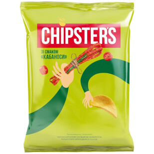 Чипси Chipster's картопляні зі смаком кабаносів, 130г (4820274151033)