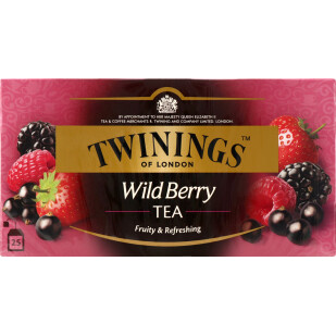 Чай чорний Twinings Wild berries, 25*2г (0070177084806)