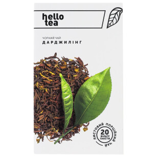 Чай чорний Hello Tea Дарджилінг, 20×2г/уп (4820208950039)