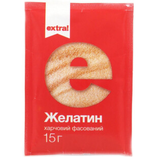 Желатин Extra! быстрорастворимый, 15г (4824034013142)