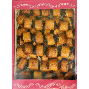 Пирожное слоеное Филипас Вкусняшки с вишней и маком, 2кг/ящ