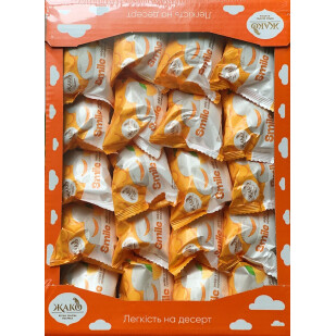 Зефир Жако Smile с апельсиновой начинкой, 2.2кг/ящ