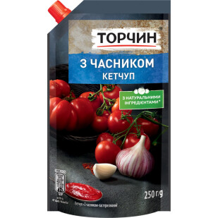 Кетчуп Торчин с чесноком, 250г (4820001316049)