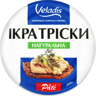 Икра трески Veladis Pate натуральная ж/б, 100г (4823097903179)