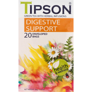 Смесь травяная Tipson Wellness Digestive Support, 20*1,3г (4792252936591)