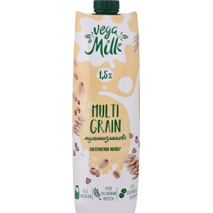Напиток мультизлаковый Vega Milk ультрапастеризованный 1,5%, 950мл (4820192262071)