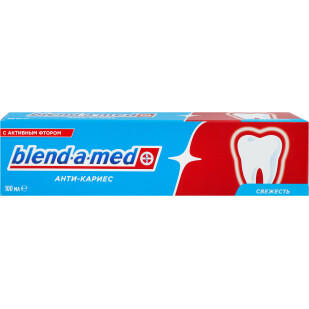 Паста зубная Blend-a-med Анти-кариес свежесть, 100мл (5000174418842)