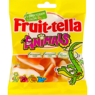 Мармелад жувальний Fruittella Animals, 90г (8000735005068)